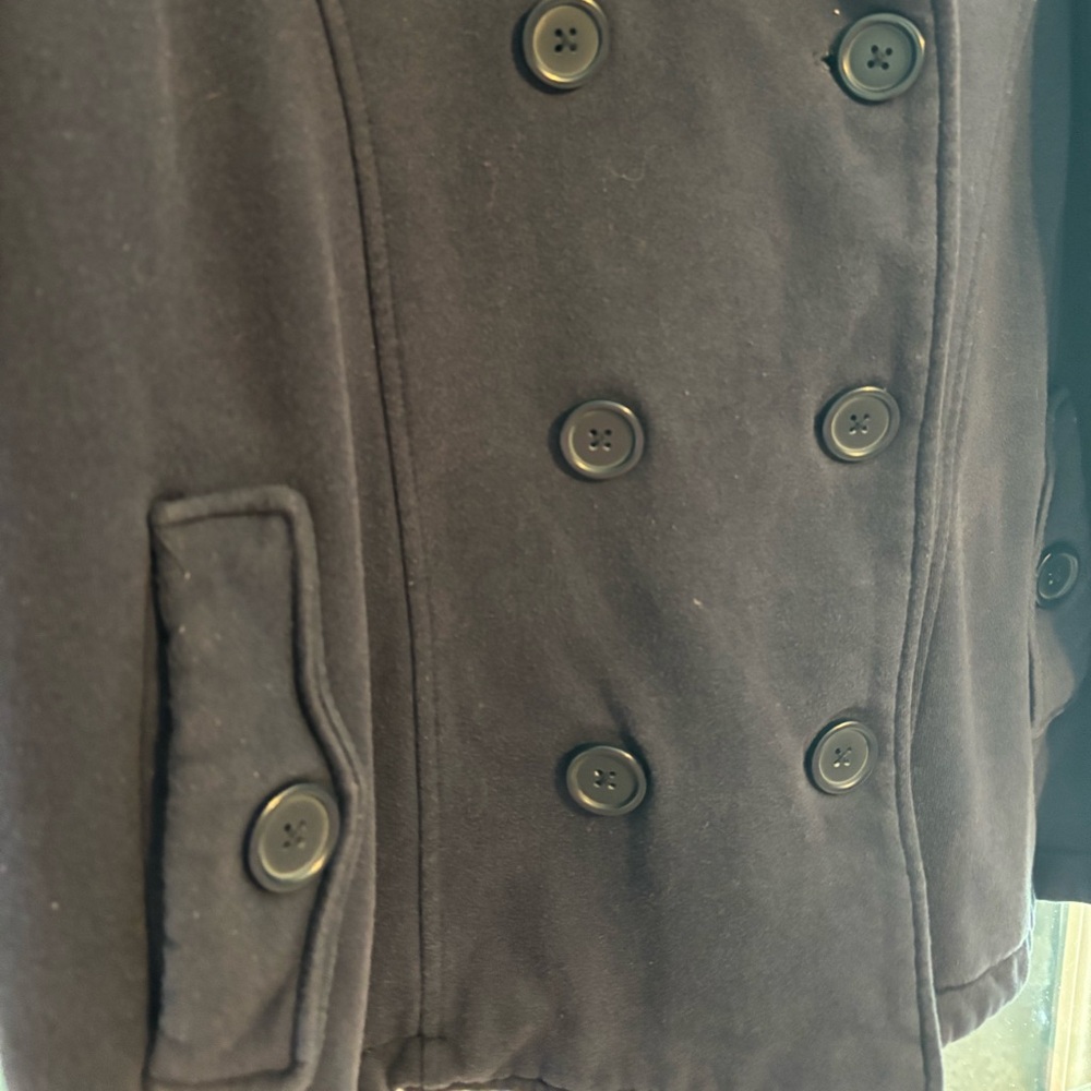Torrid Dark Blue Double-Breasted Pea Coat - Picture 5 of 7